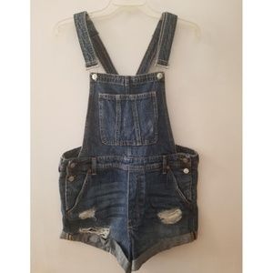 H&M Denim Overall Shorts